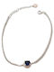 Prince Silvero Women's Riviera Bracelet in Silver with Zircon 16cm