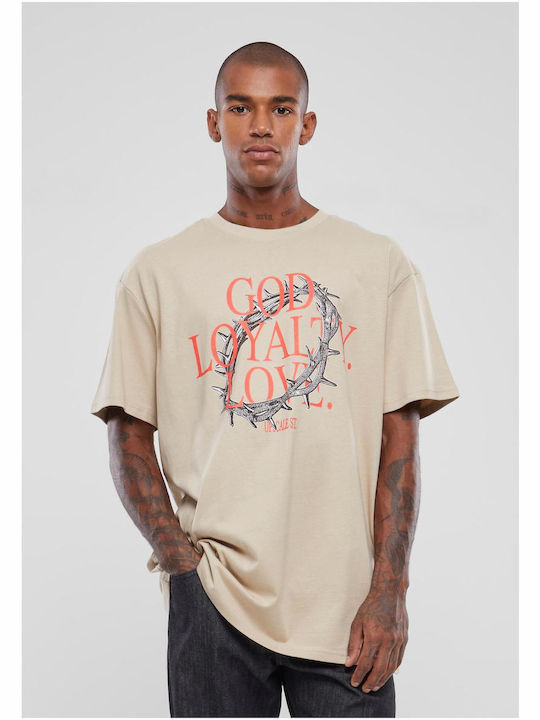 Mister Tee Love Oversize T-shirt Beige