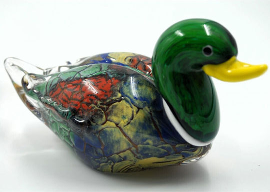 Royal Art Collection Dekorative Ente aus Glas 21cm 1Stück
