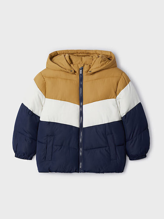 Mayoral Kids' Quilted Jacket with Lining & Hood...