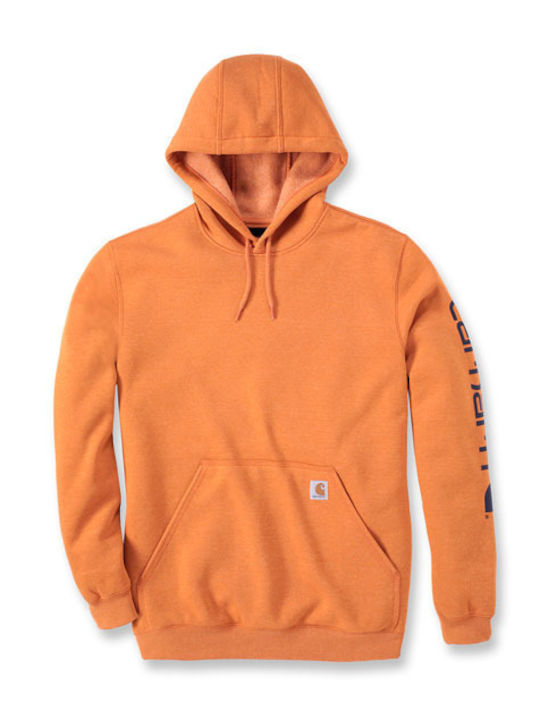 Carhartt Hanorac cu Glugă Portocaliu