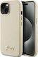 Guess Plastic Back Cover Gold (iPhone 15)