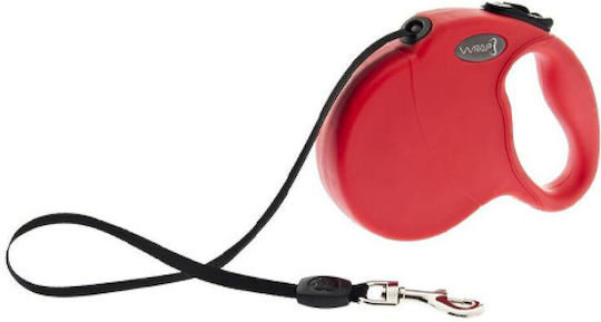 Ferribiella Foldable Dog Leash/Lead Strap Large in Red color 5m