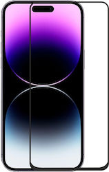 Full Face Tempered Glass Μαύρο (iPhone 15)