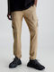 Calvin Klein Men's Trousers Cargo Elastic in Skinny Fit Beige