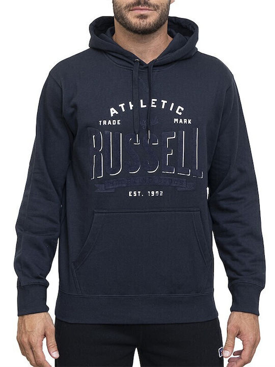 Russell Athletic Φούτερ με Κουκούλα Μπλε