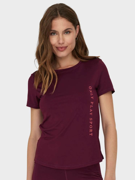 Only Γυναικείο Αθλητικό T-shirt Πορτοκαλί