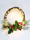 Aca Christmas Lighted Decorative Wreath Battery Powered