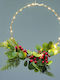 Aca Christmas Decorative Wreath Battery Powered