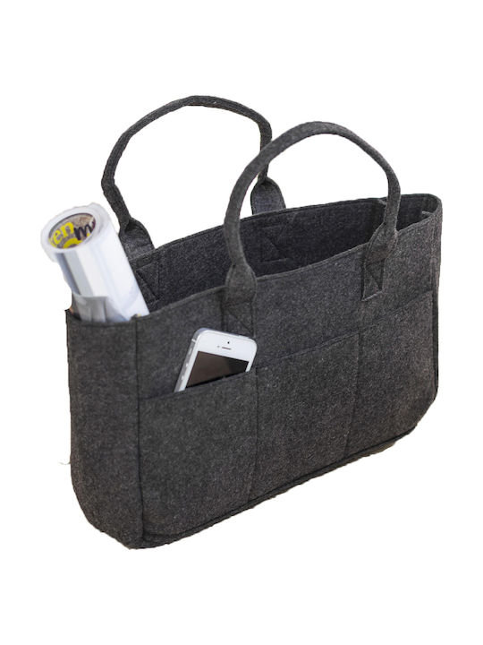 Jassz Bags Τσάντα για Ψώνια σε Γκρι χρώμα