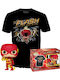 Funko Pop! Tees DC Primal Age: The Flash Cel mai rapid om în viață - The Flash (S) - Ediție limitată Strălucește în întuneric