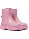 Camper Norte Kids Leather Boots with Zipper Pink