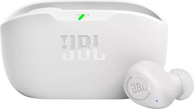 JBL Wave Buds Bluetooth Freisprecheinrichtung Kopfhörer mit Schweißbeständigkeit und Ladehülle Weiß