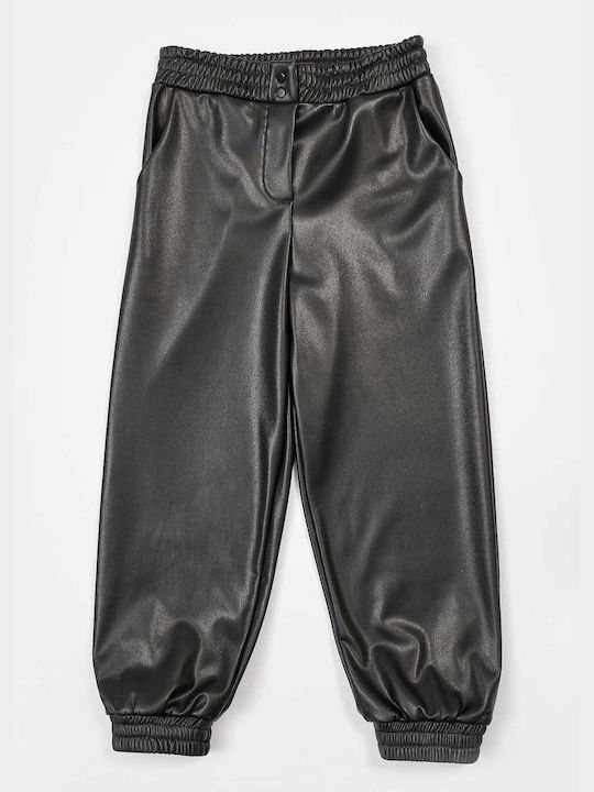 Εβίτα Girls Leather Trouser Black