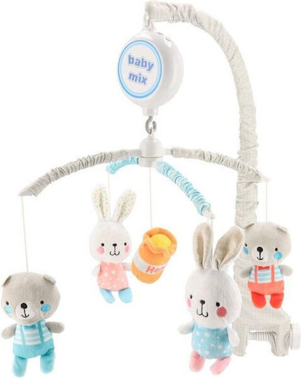 BabyMix Μόμπιλε Κούνιας με Μουσική Bear Bunny