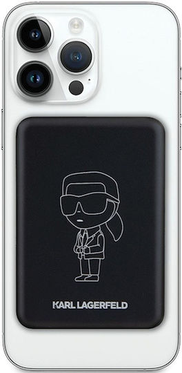 Karl Lagerfeld Outline Ionik MagSafe Power Bank 5000mAh 15W Μαύρο