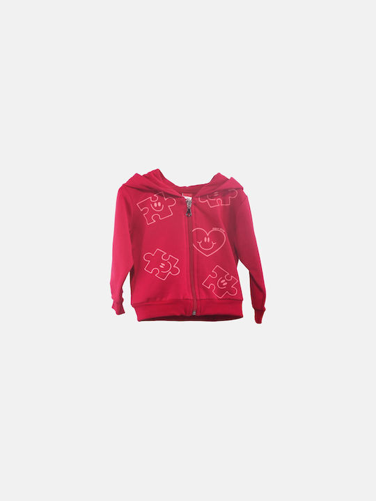 Joyce Cardigan pentru copii Hanorace Fuchsia