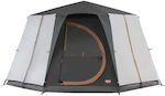 Coleman Cortes Octagon Camping Tent Gray with Double Cloth 3 Seasons for 8 People 396x396x215cm