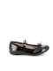 Kids Anatomic Patent Leather Ballerinas with Hoop & Loop Closure Black