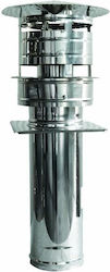 Technometal Chimney Crown Inox 150mm Silver