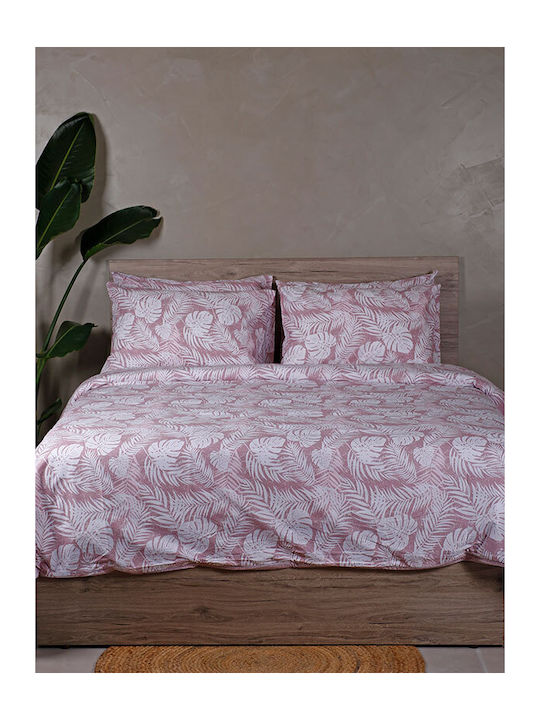 Sunshine Παπλωματοθήκη Βαμβακερή Μονή 170x250 Cotton Feelings 2038 Pink