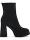 Women's Ankle Boots with High Heel Black