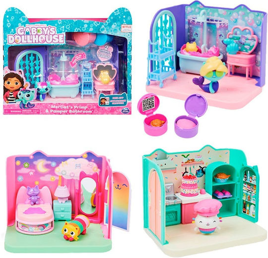 Spin Master Miniature Toy Gabbys Dollhouse Deluxe Room Gabby's Dollhouse Pink for 3+ Years Old (Various Designs/Assortments of Designs) 1pc