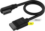 Corsair iCUE Link Kabel Kit 2x 90° 200mm Schwarz