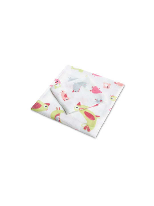 Sensillo Burp Cloth Pink 75x75cm 1buc