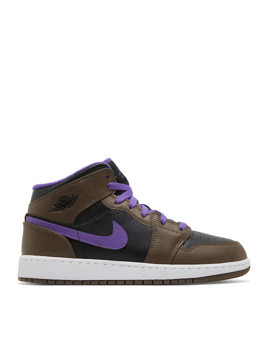 Jordan 1 Mid Детски маратонки High Каки