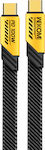 WK Braided USB 2.0 Cable USB-C male - USB-C 100W Κίτρινο 1.2m (WK-WDC-192_YELLOW)