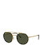 Ray Ban Унисекс Слънчеви Очила с Златен Метален Рамка и Златни Стъкла RB3765 919631