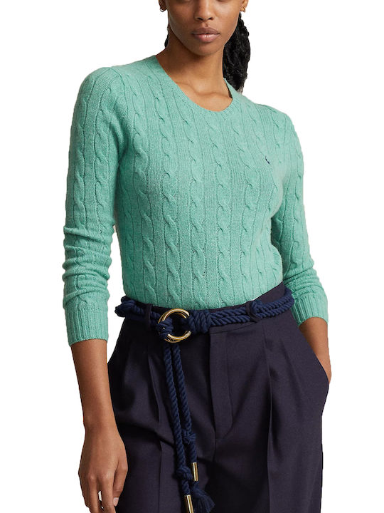 Ralph Lauren Women's Long Sleeve Sweater Woolen Green