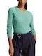 Ralph Lauren Women's Long Sleeve Sweater Woolen Green