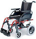 Sunrise Medical Scaun Cu Rotile 12" Pliabil Tip De Lumină Cu Spate Simplu 99-BREEZYSTYLE12-45-2 Roșu