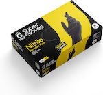 Nitrile Examination Gloves Powder Free Black 100pcs