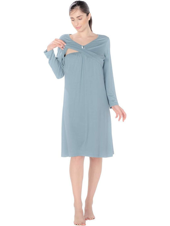 Secret Point Nightgown Maternity & Nursing Green