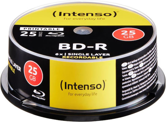 Intenso 6x Printable 25GB Cake Box