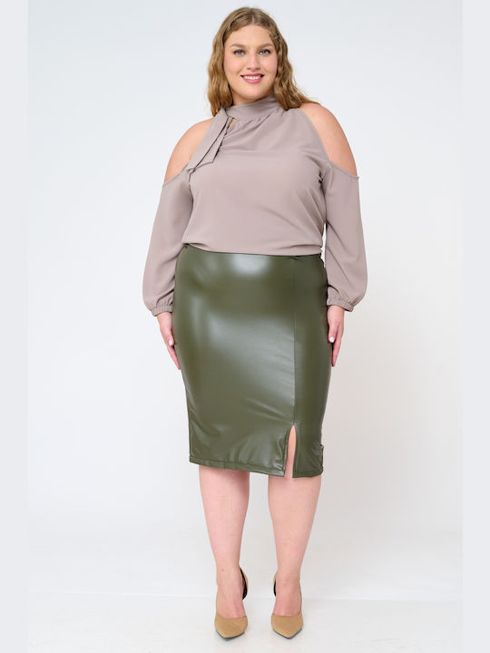 Jucita Skirt in Khaki color