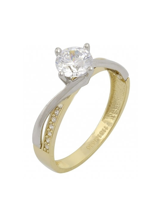 Nakos Single Stone from Gold 14K