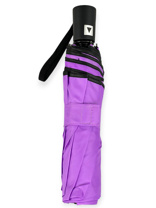 Iris Windproof Automatic Umbrella Compact Lilac