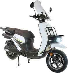 EMW Electric Scooter and 100km Autonomy in Alb Color