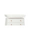Leander Σκληρή Αλλαξιέρα από Ύφασμα White 72x72cm
