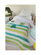 Saint Clair Blanket Fleece Monsters Lime 160x220cm