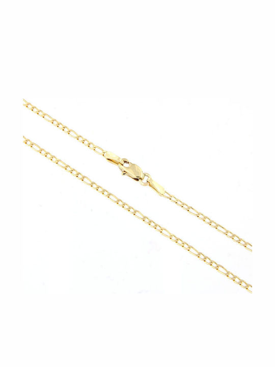 Forever Friends Χρυσή Αλυσίδα Λαιμού 14Κ Λεπτή Πάχους 1.6mm και Μήκους 47cm
