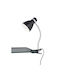 Trio Lighting Φωτιστικό Γραφείου με Εύκαμπτο Βραχίονα για Ντουί E27 και Κλιπ σε Μαύρο Χρώμα