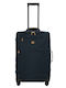 Bric's Milano Großer Stoff-Reisekoffer Ocean Blau mit 4 Rädern Höhe 71cm