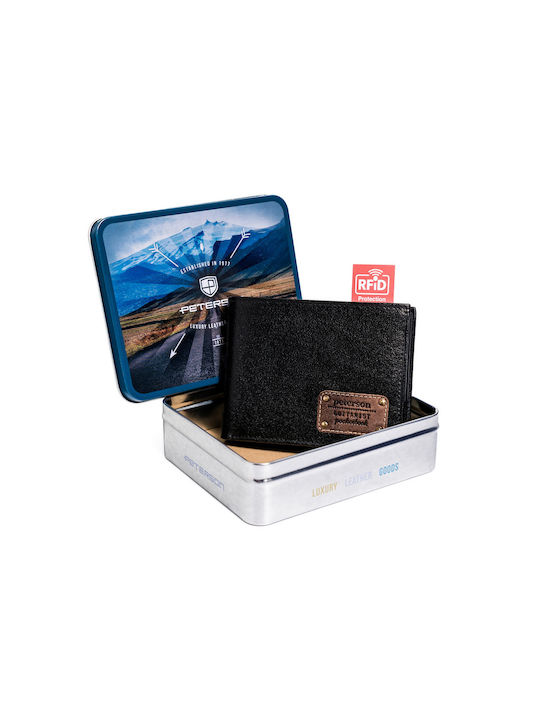 Leder Herren Geldbörse Karten mit RFID Beige
