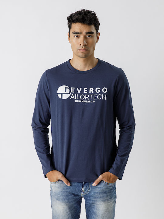 Devergo Ανδρικό T-shirt Κοντομάνικο Μπλε