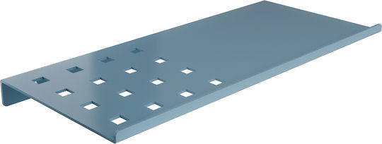 Pam & Co An der Wand montiert Badezimmerregal Metallisch 28x28x1cm Blau